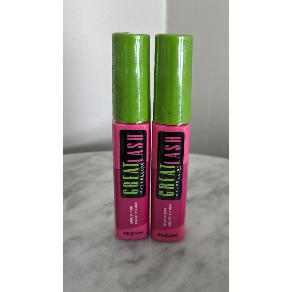 2 MAYBELLINE Great Lash MASCARA ~ WINK OF PINK ~ NEW SEALED